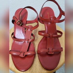 Banana Republic Strappy Red Sandals Size 10